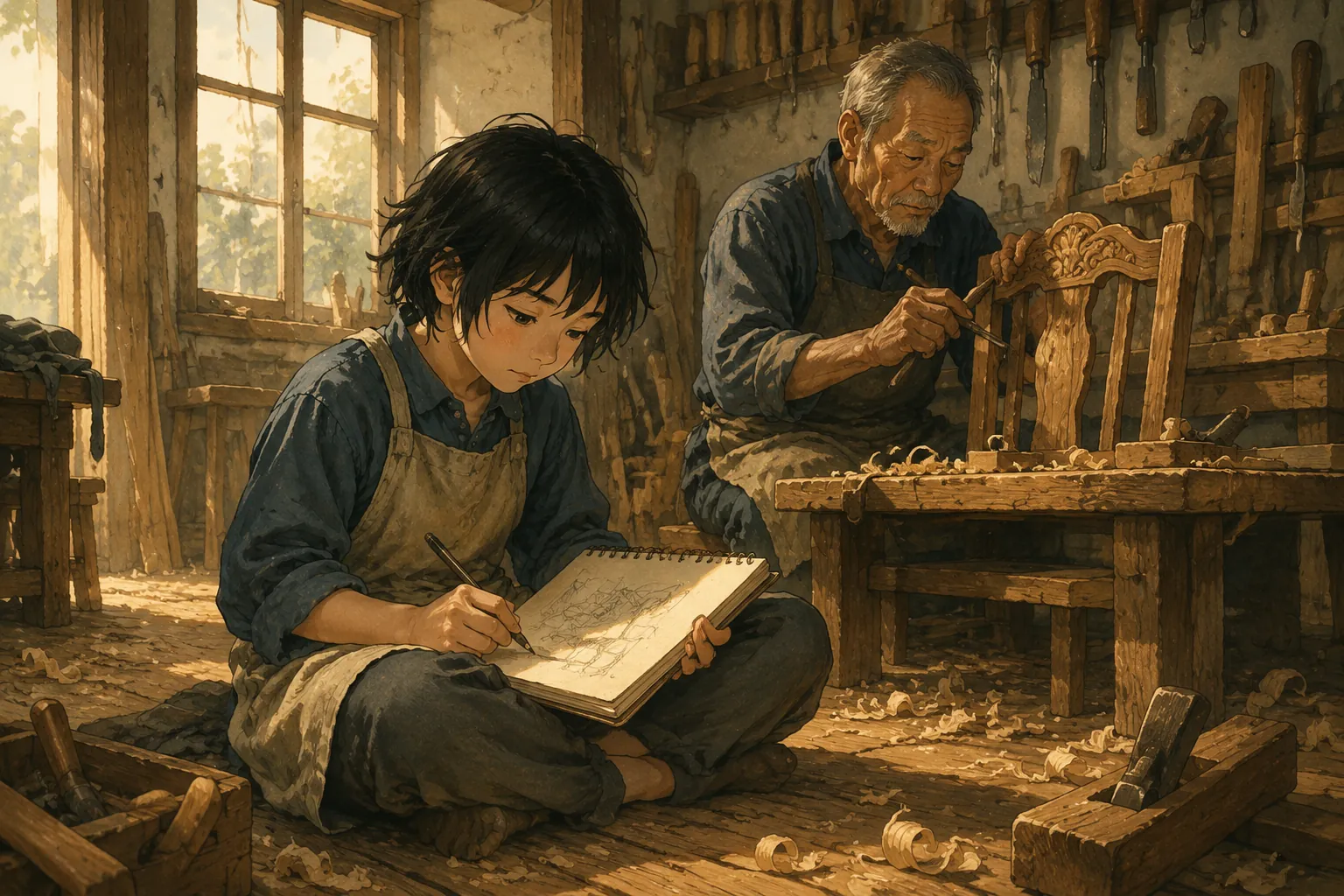 Q儿与昆庭在工坊
